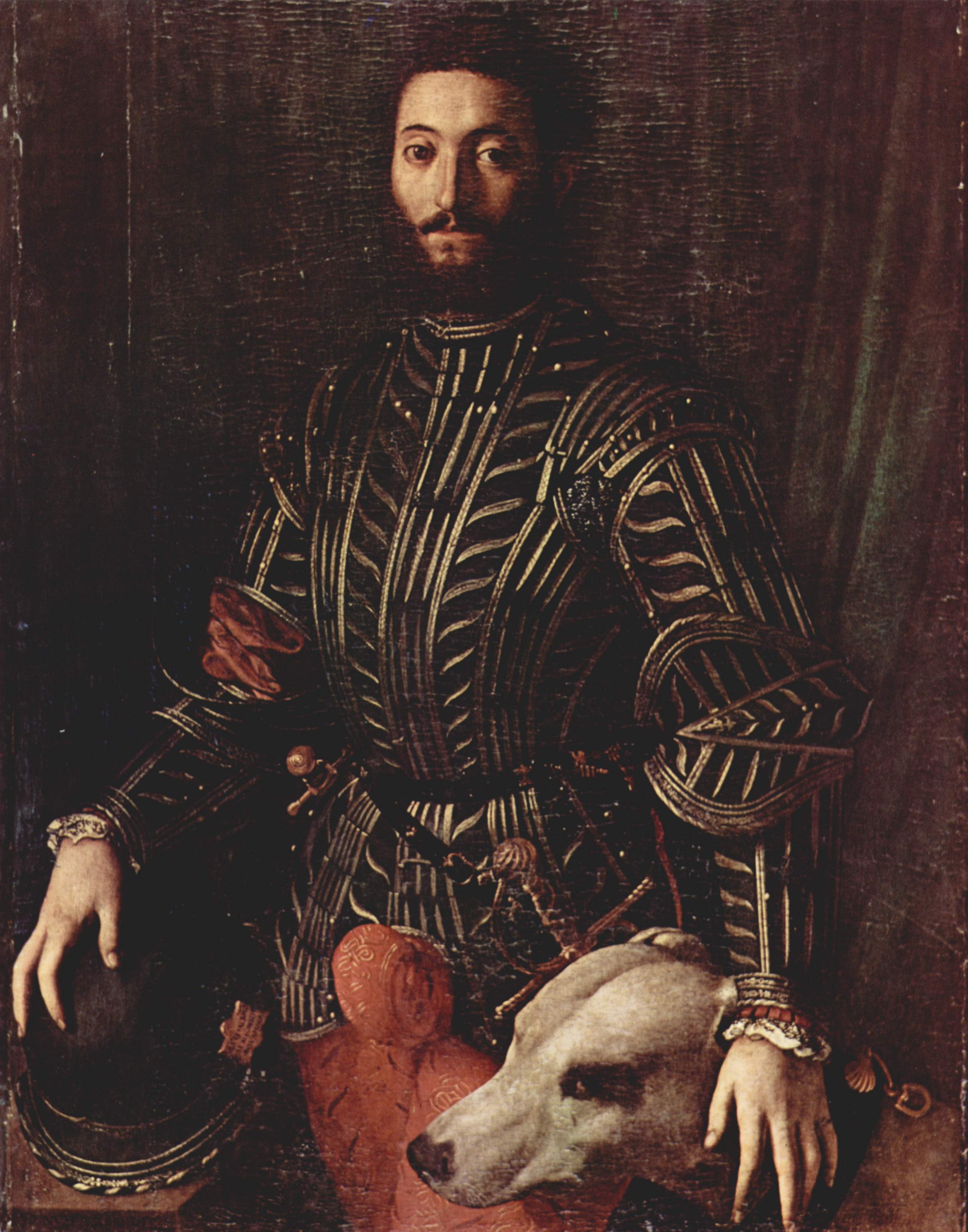 Guidobaldo II Della Rovere, Duca di Urbino dal 1538 al 1574, Signore di Valfabbrica che ha concesso lo Statuto - ritratto dipinto da Agnolo Bronzino